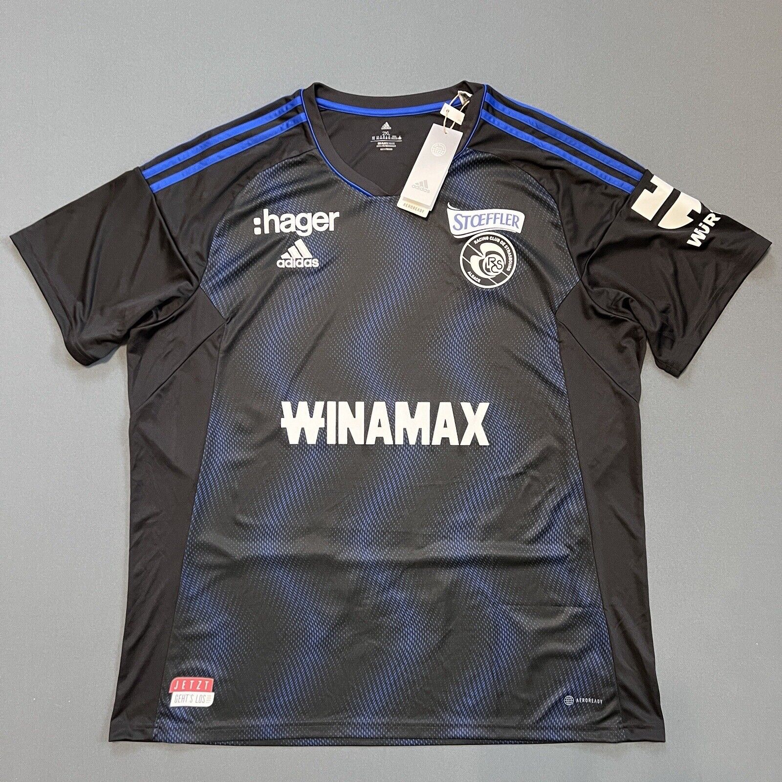 Strasbourg Jersey 22/23 Third Mens Soccer Football Shirt Maillot Adidas Size 2XL