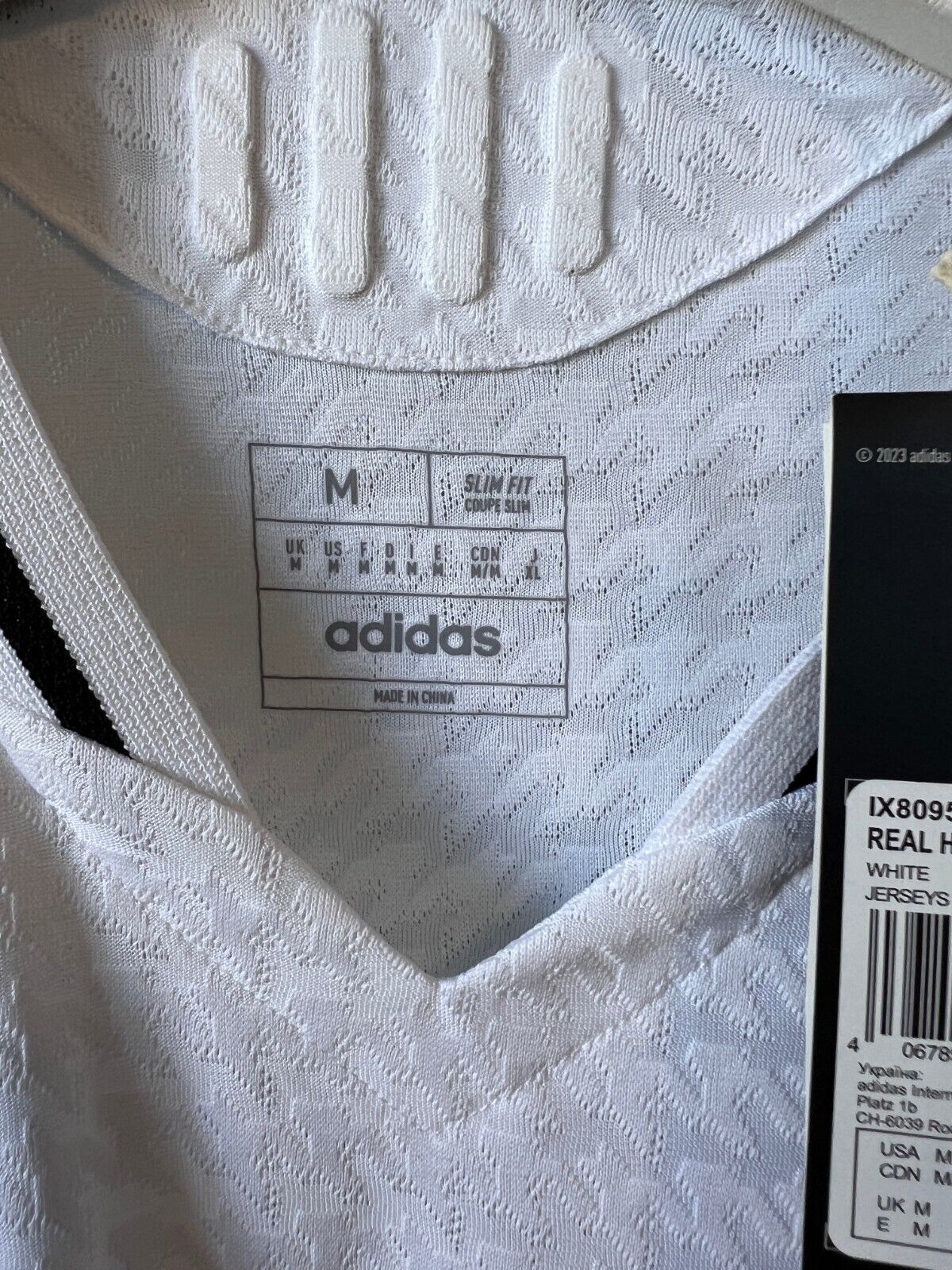 Real Madrid Jersey 24/25 Home Player Issue Soccer Shirt IX8095 Adidas Mens Sz M