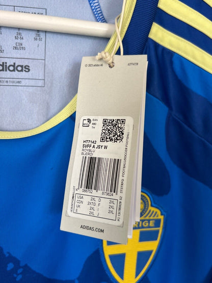 Sweden Jersey Team 2023 Away Womens Soccer Football Shirt HT7142 Adidas Size 2XL