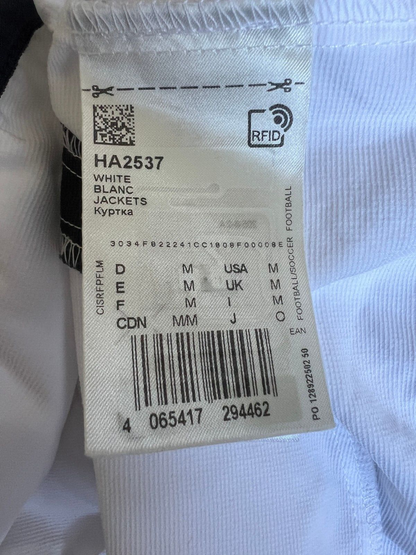 Real Madrid Jacket Teamgeist 2006x2021 White Soccer Adidas HA2537 Mens Size M