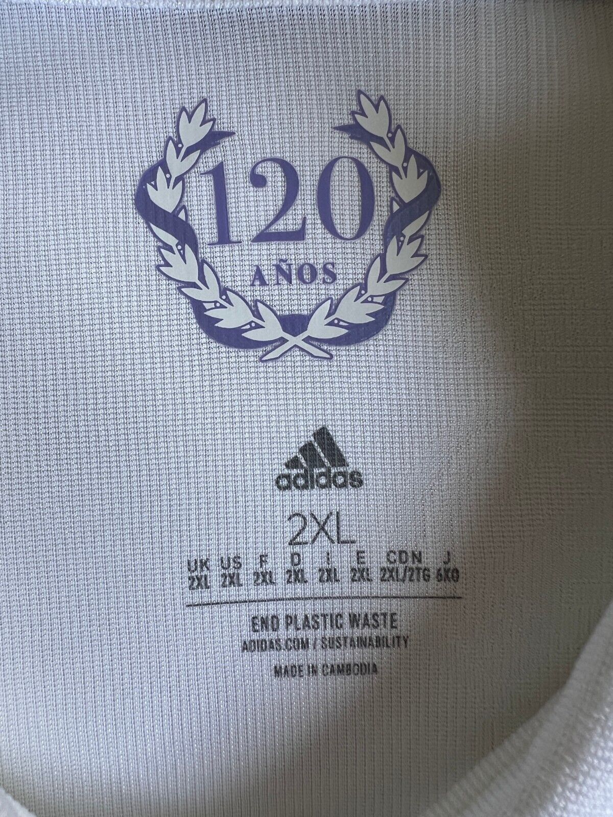 Real Madrid Jersey 22/23 Home Authentic Soccer Shirt HF0292 Adidas Mens Size 2XL