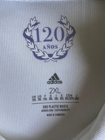 Real Madrid Jersey 22/23 Home Authentic Soccer Shirt HF0292 Adidas Mens Size 2XL