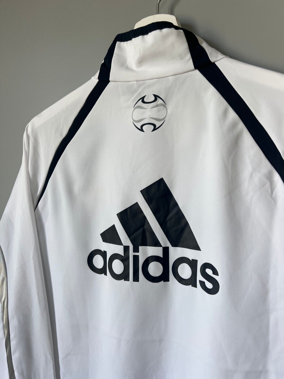 Real Madrid Teamgeist Jacket 2006x2021 White Soccer Adidas HA2537 Mens Size M