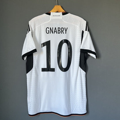 Gnabry Germany Jersey 2022 Home Authentic Large Mens Football Shirt Adidas