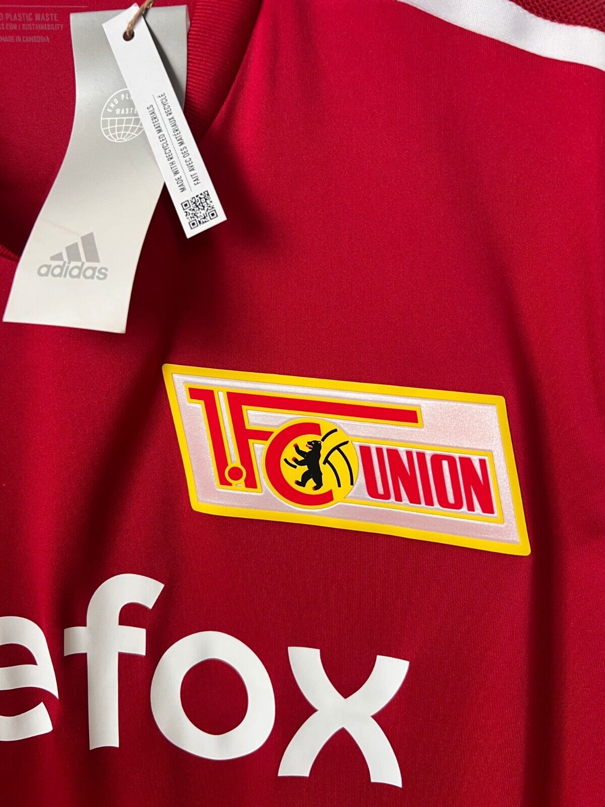 1. FC Union Berlin Jersey Training Soccer Football Shirt Adidas Size L Mens