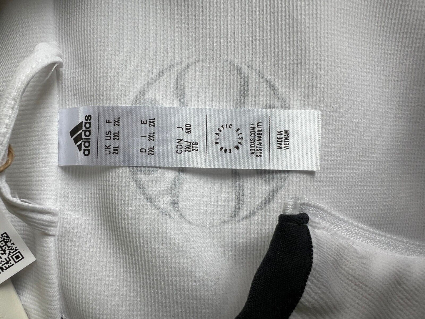Real Madrid Teamgeist Jacket 2006x2021 White Soccer Adidas HA2537 Mens Size 2XL