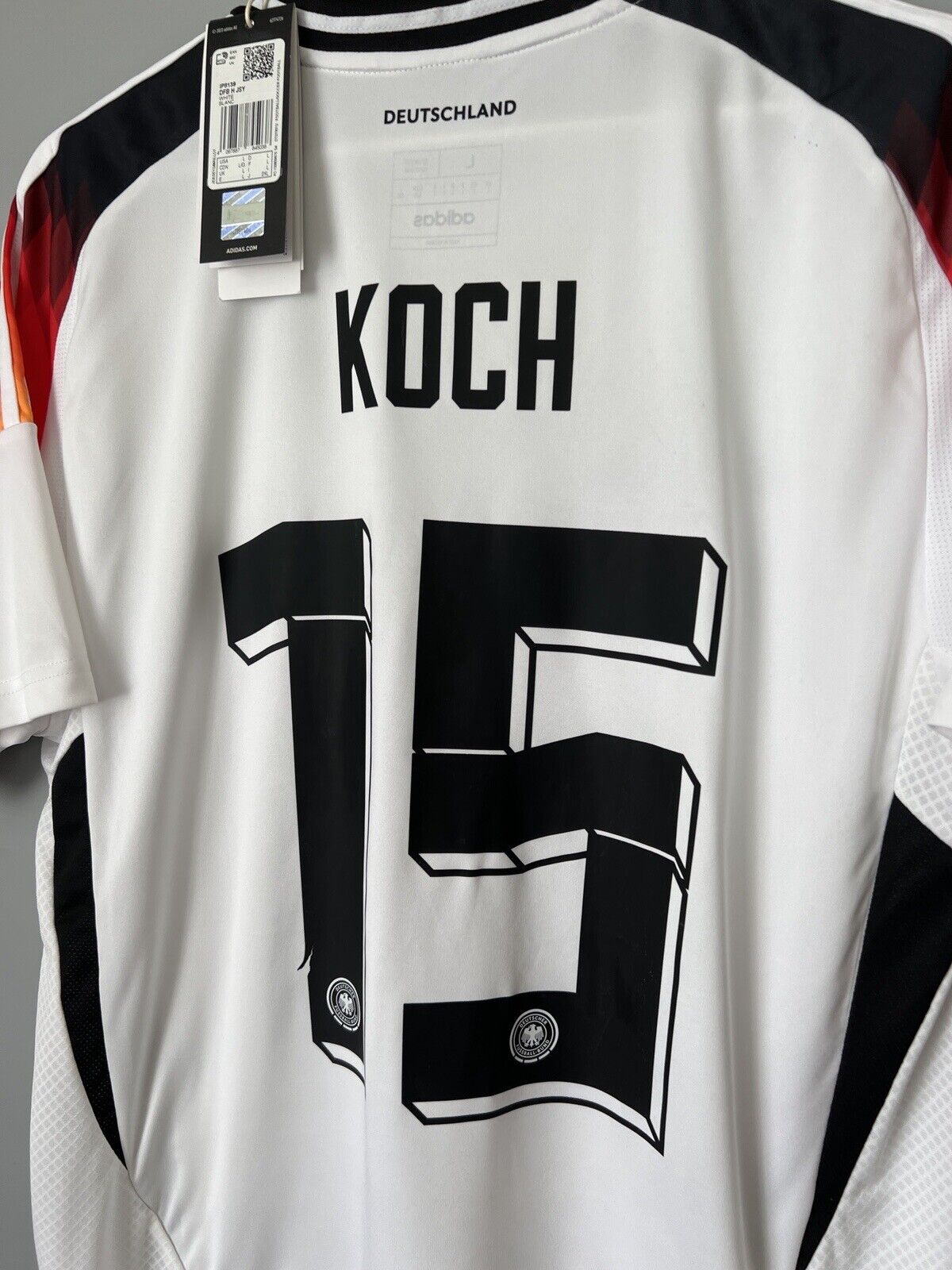 Koch Germany Jersey 2024 Home Soccer Football Shirt Adidas IP8139 Mens Size L
