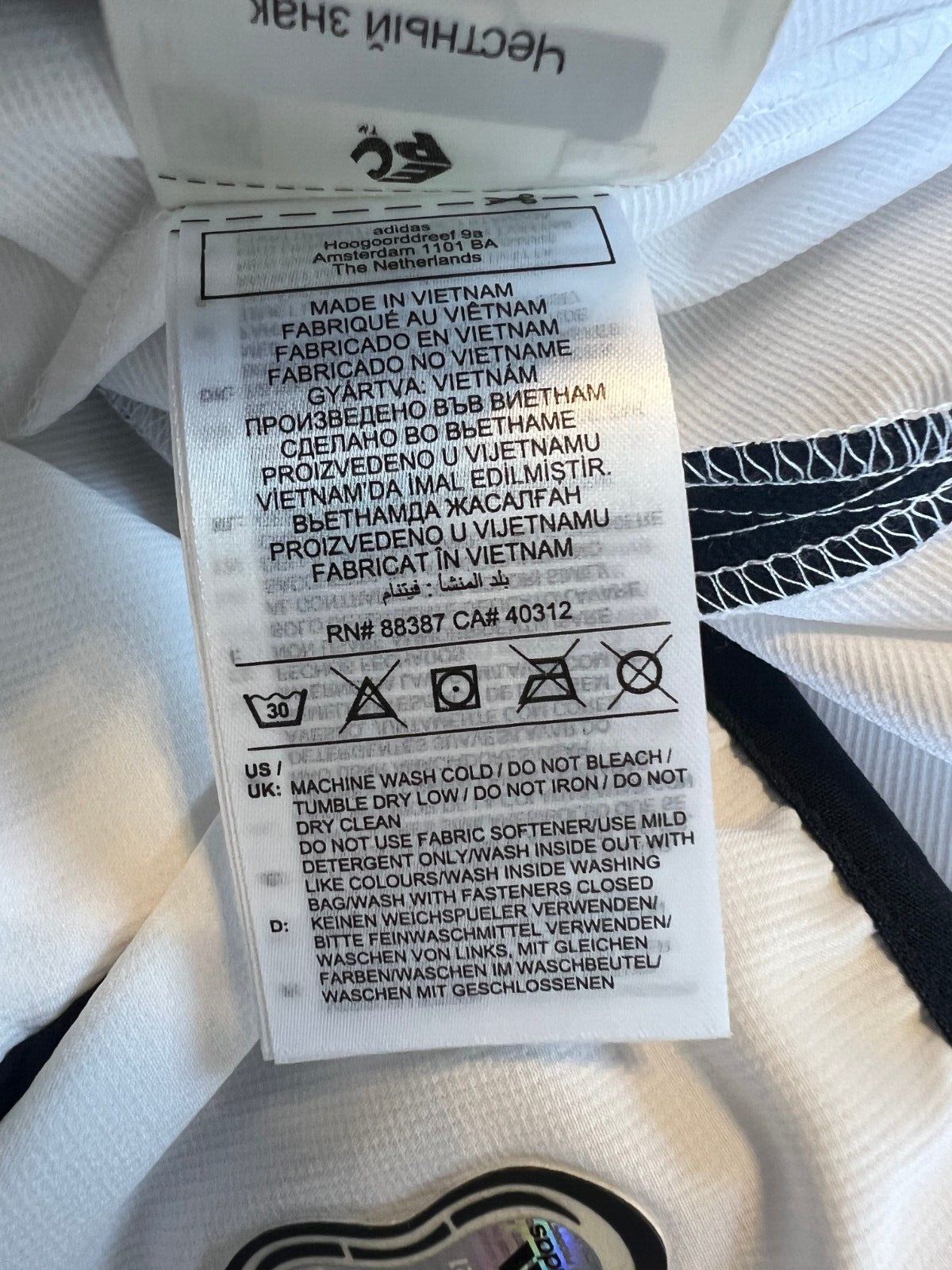 Real Madrid Teamgeist Jacket 2006 x 2021 White Soccer Adidas HA2537 Mens Size M