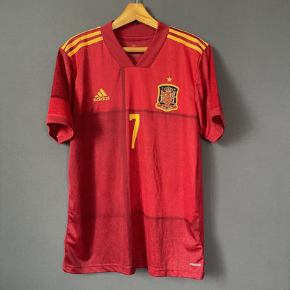 MORATA SPAIN TEAM JERSEY 2021 HOME SIZE L FOOTBALL SOCCER SHIRT ADIDAS [FR8361]