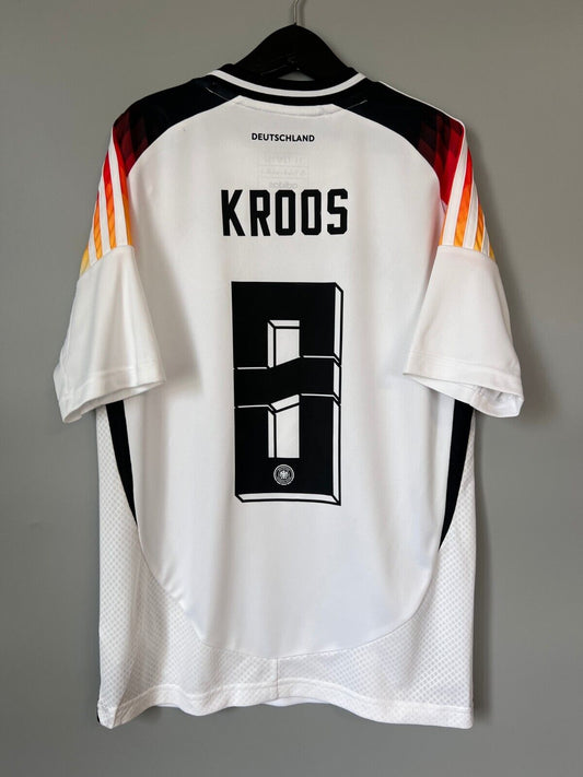 Kroos Germany Jersey 2024 Home Soccer Football Adidas DFB IP6130 Boys Size M