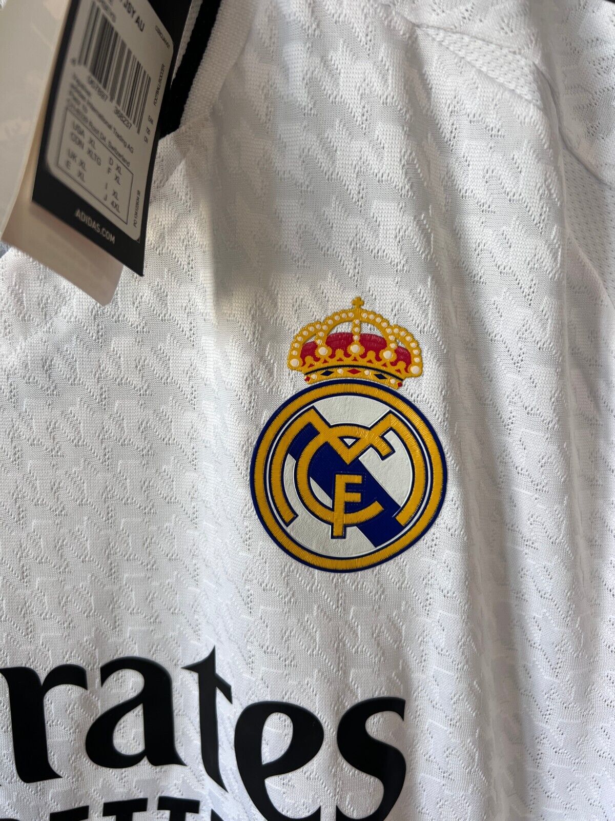 Real Madrid Jersey 24/25 Home Authentic Soccer Shirt IX8095 Adidas Mens Size XL