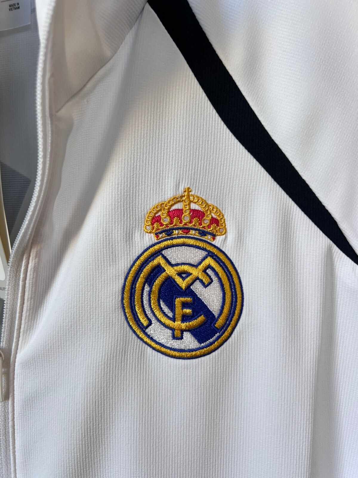 Real Madrid Teamgeist Jacket 2006 x 2021 White Soccer Adidas HA2537 Mens Size M