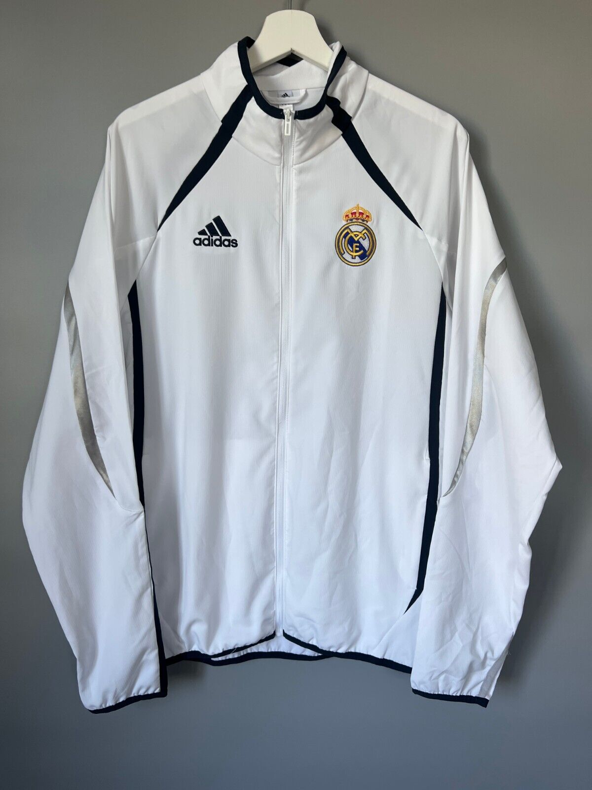 Real Madrid Jacket Teamgeist 2006x2021 White Soccer Adidas HA2537 Mens Size M