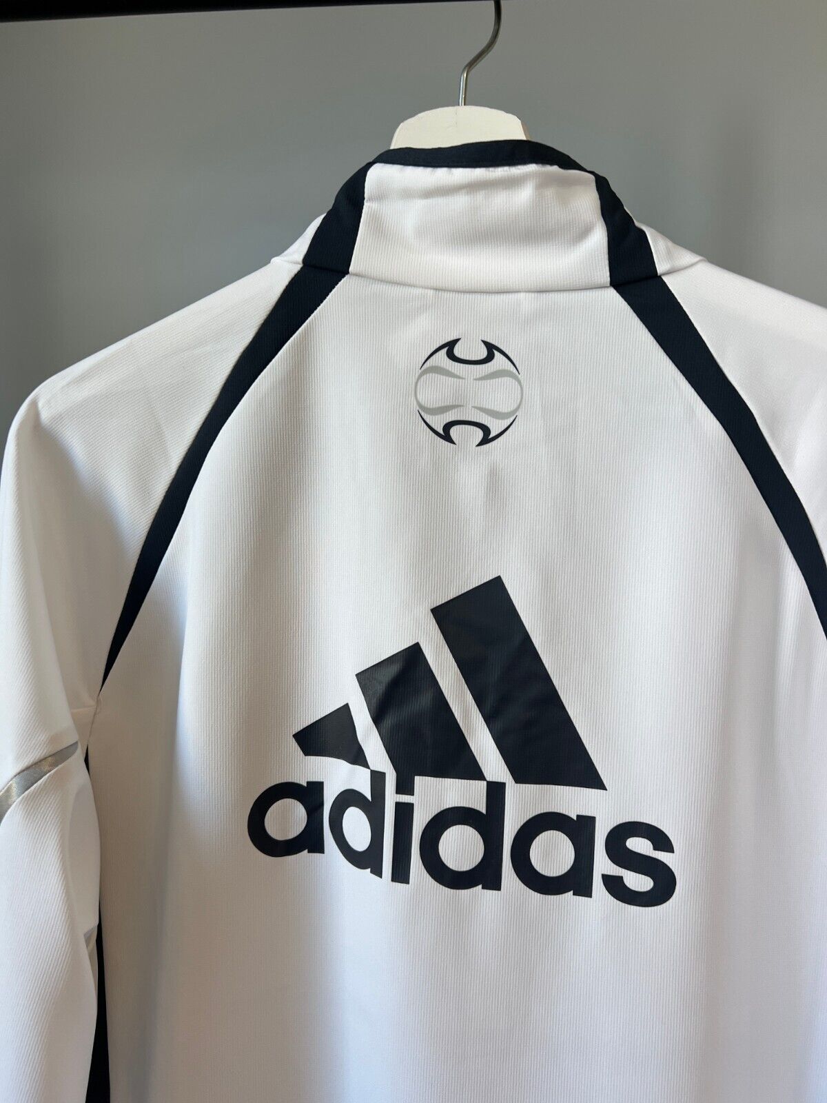 Real Madrid Teamgeist Jacket 2006 x 2021 White Soccer Adidas HA2537 Mens Size M