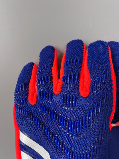 Adidas Predator PRO GL P Goalkeeper Gloves Lucid Blue IS7587 Mens Size 9
