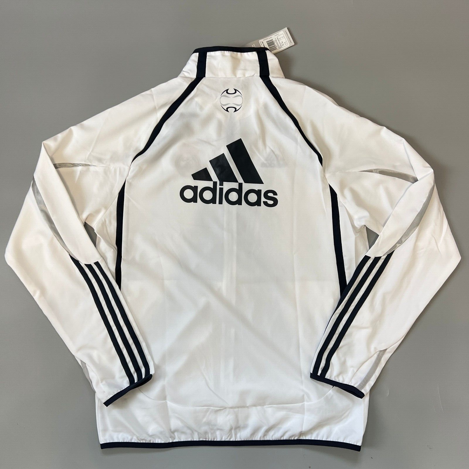 Real Madrid Teamgeist Jacket 2006x2021 White Soccer Adidas HA2537 Mens Size 2XL