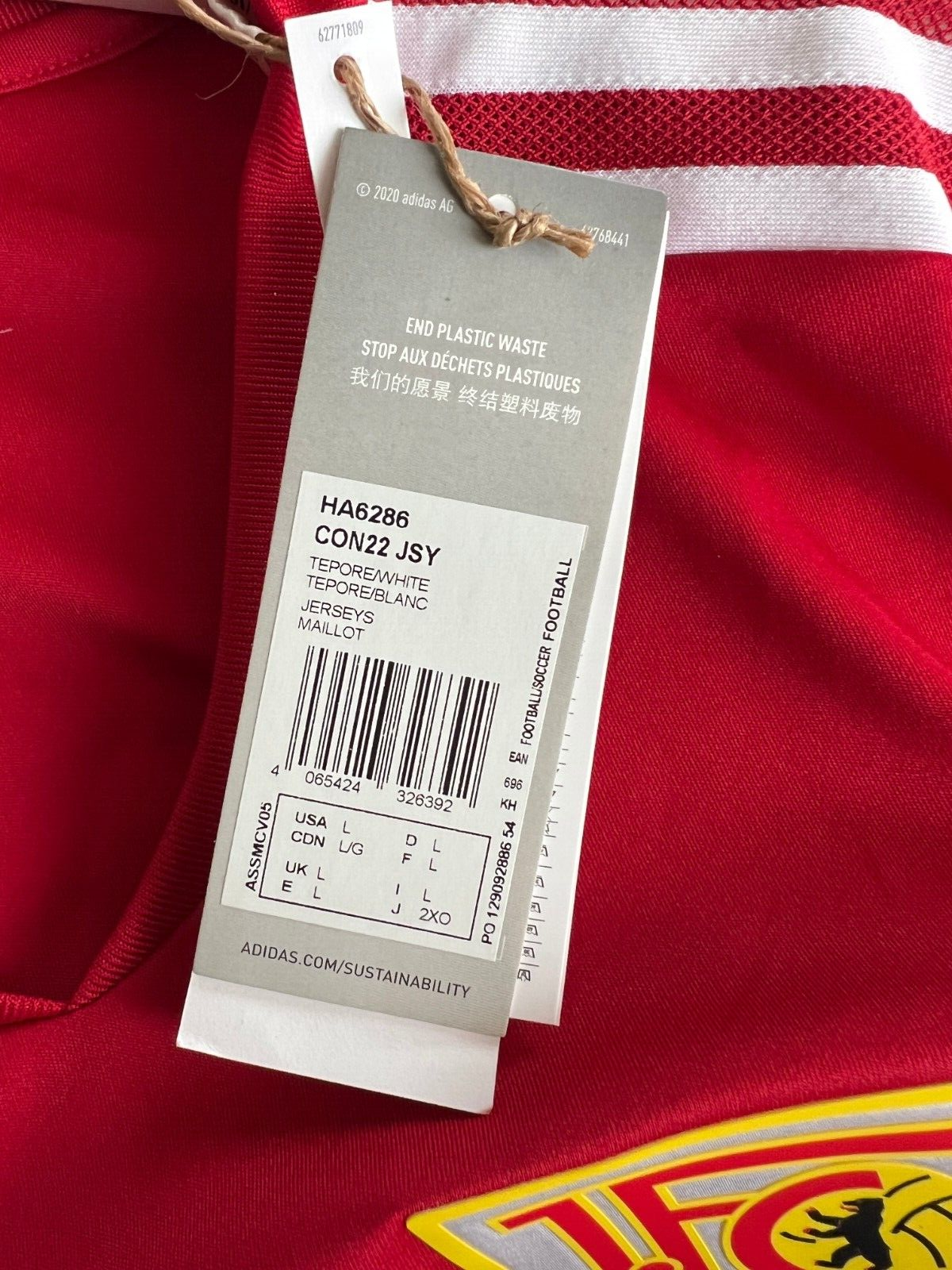 1. FC Union Berlin Jersey Training Soccer Football Shirt Adidas Mens Size L