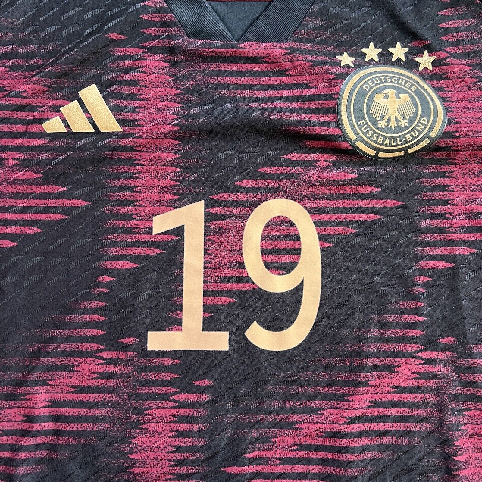 Sane Germany Jersey 2023 Away Authentic Size L Mens Football Shirt HF1695 Adidas