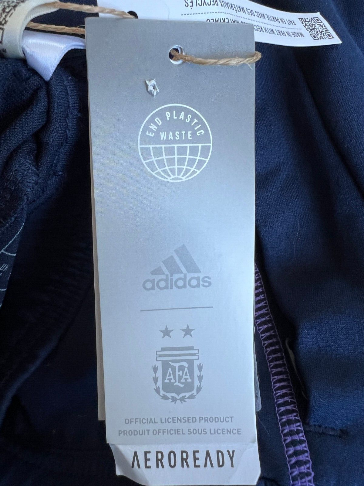 Argentina Tiro 23 Training Pants Blue Football Soccer Adidas HF3914 Mens Size M