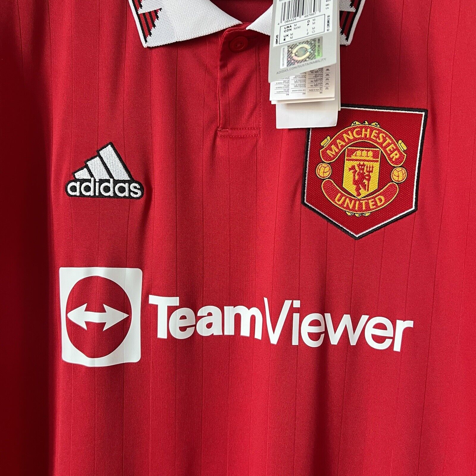 Sancho Manchester United Jersey 2022-2023 Home Mens Adidas Football Shirt Medium