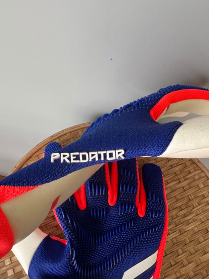 Adidas Predator PRO GL P Goalkeeper Gloves Lucid Blue IS7587 Mens Size 10