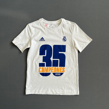 Real Madrid Jersey UCL Champions Size S 9-10Y Football Shirt Adidas
