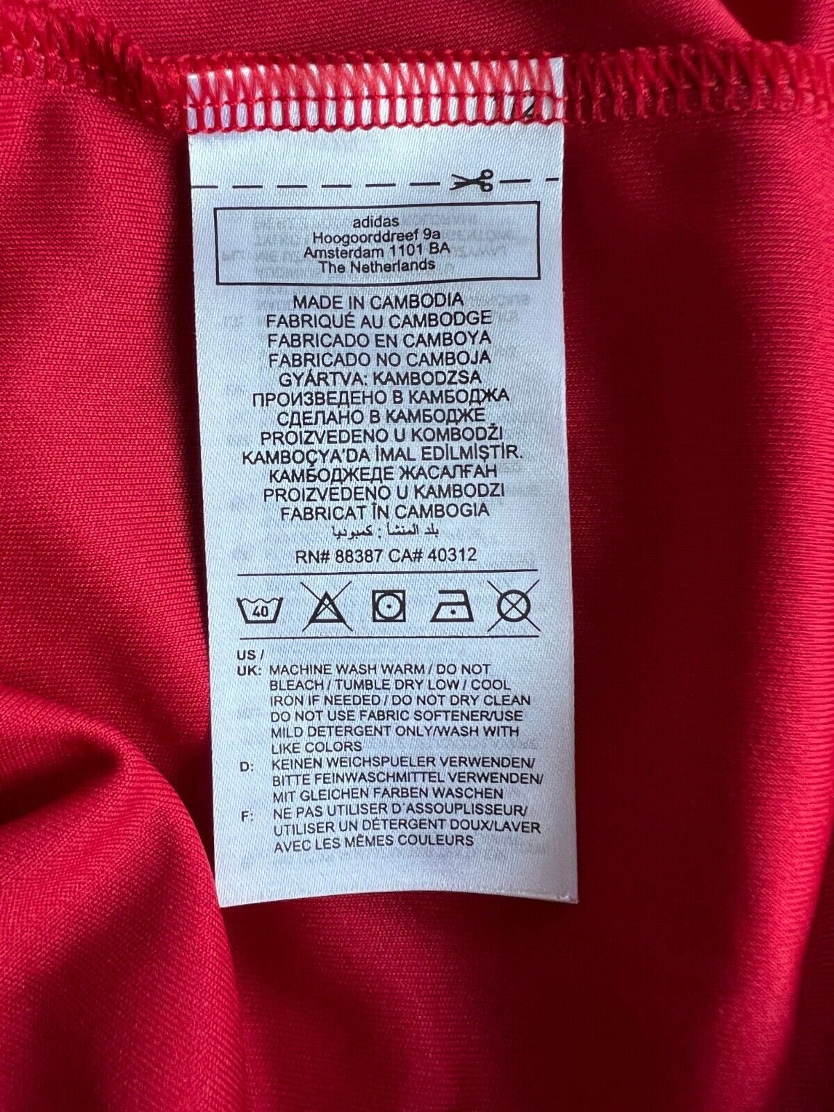 1. FC Union Berlin Jersey Training Soccer Football Shirt Adidas Mens Size L
