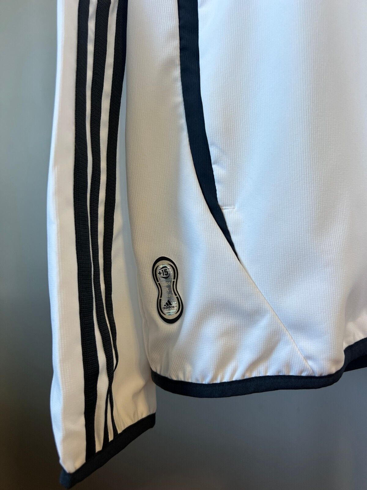 Real Madrid Teamgeist Jacket 2006 x 2021 White Soccer Adidas HA2537 Mens Size M