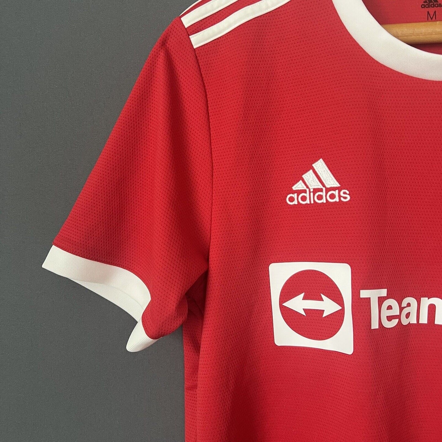 Manchester United Jersey 21/22 Home Medium Mens Soccer Shirt H31447 Adidas