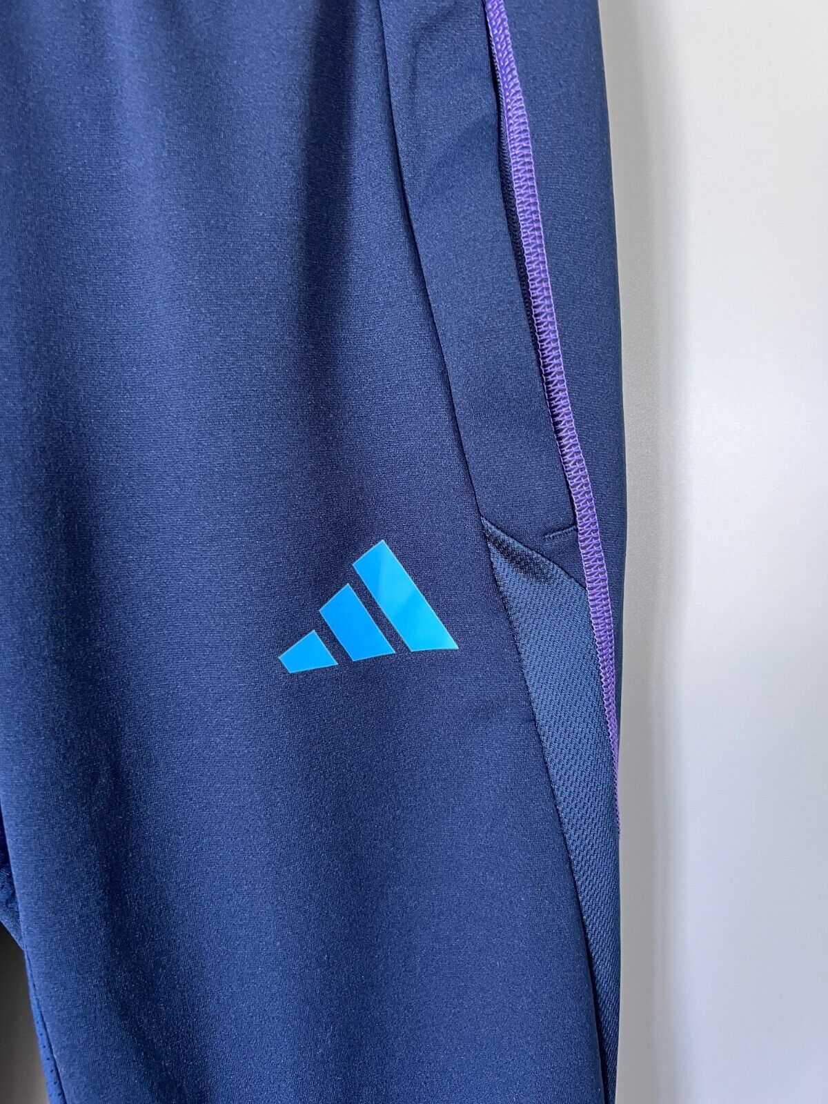 Argentina Tiro 23 Training Pants Blue Football Soccer Adidas HF3914 Mens Size XS