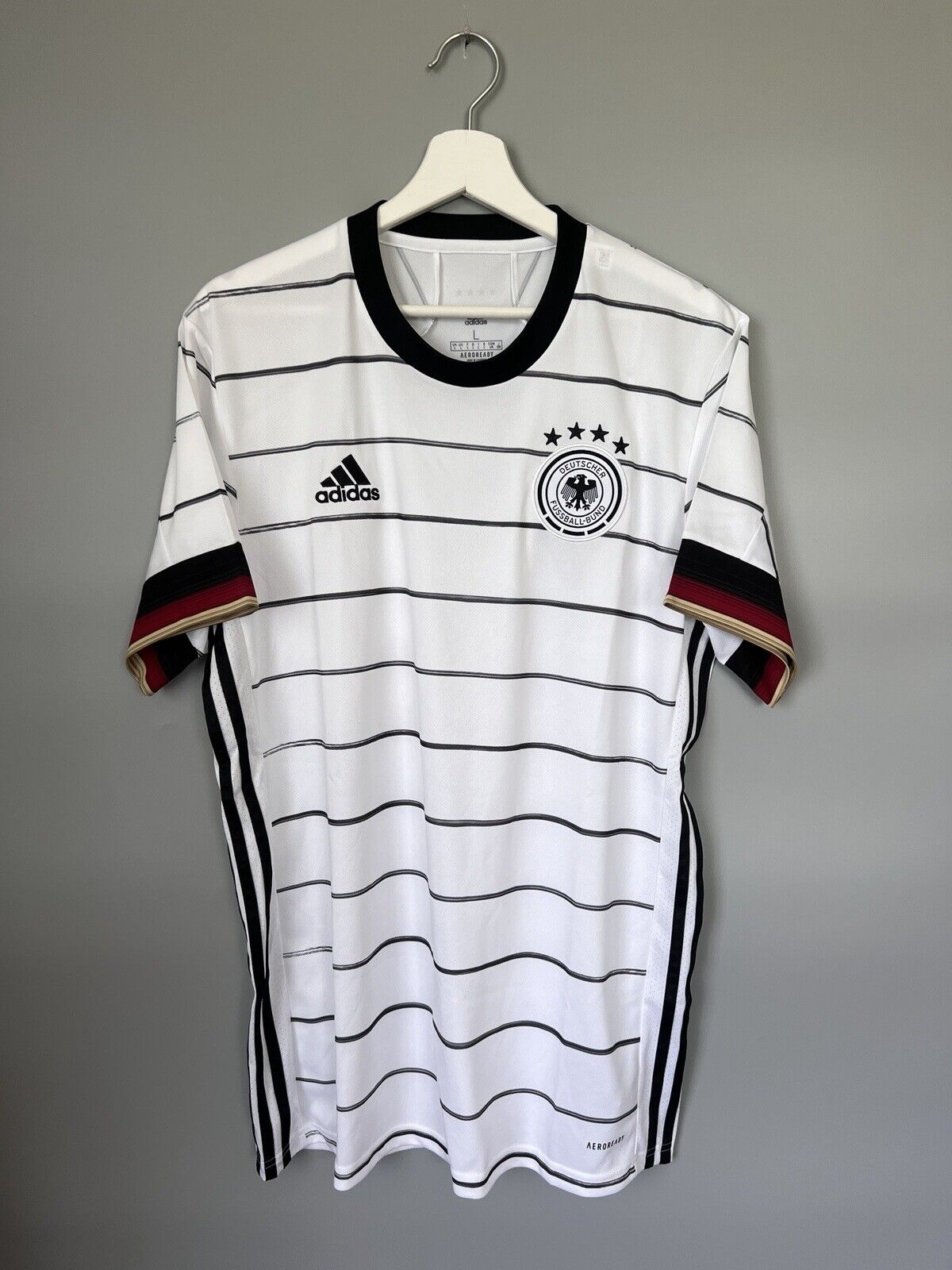 Germany Jersey 2020 Home Soccer Football Shirt Adidas EH6105 Mens Size L