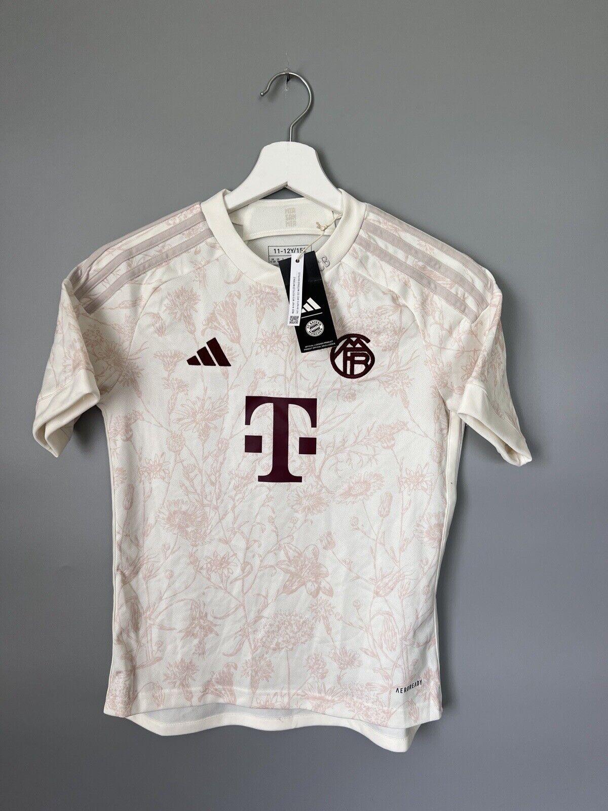 Bayern Munich Jersey 23/24 Third Soccer Shirt Trikot IB1506 Adidas Boys Size M