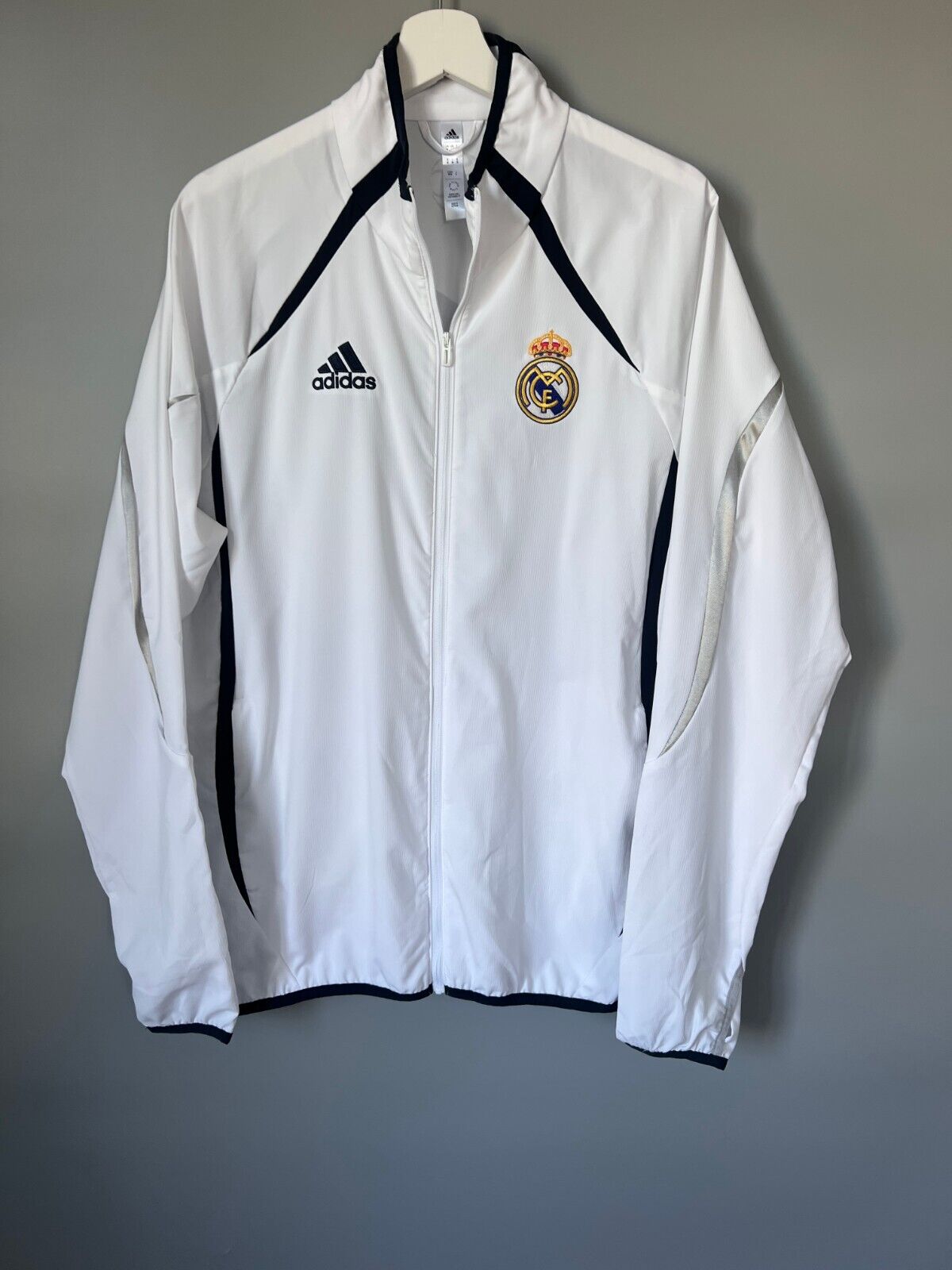 Real Madrid Jacket Teamgeist 2006x2021 White Soccer Adidas HA2537 Mens Size M