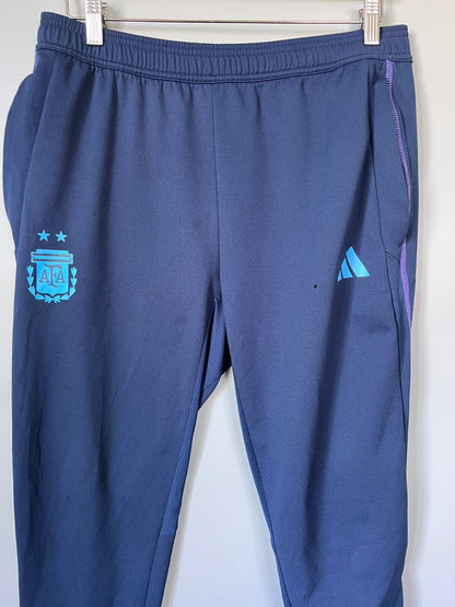 Argentina Tiro 23 Training Pants Blue Football Soccer Adidas HF3914 Mens Size L