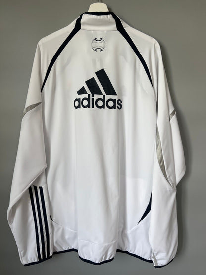 Real Madrid Teamgeist Jacket 2006x2021 White Soccer Adidas HA2537 Mens Size 2XL