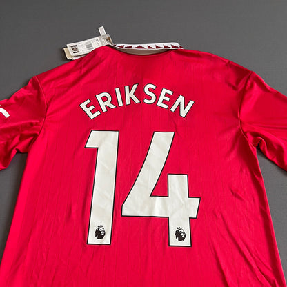 Eriksen Manchester United Jersey 22-23 Home Size XL Boys Football Shirt Adidas