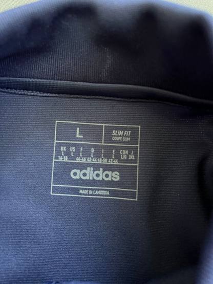 Italy Training Top Football Soccer Jacket - Blue Adidas Women Size L