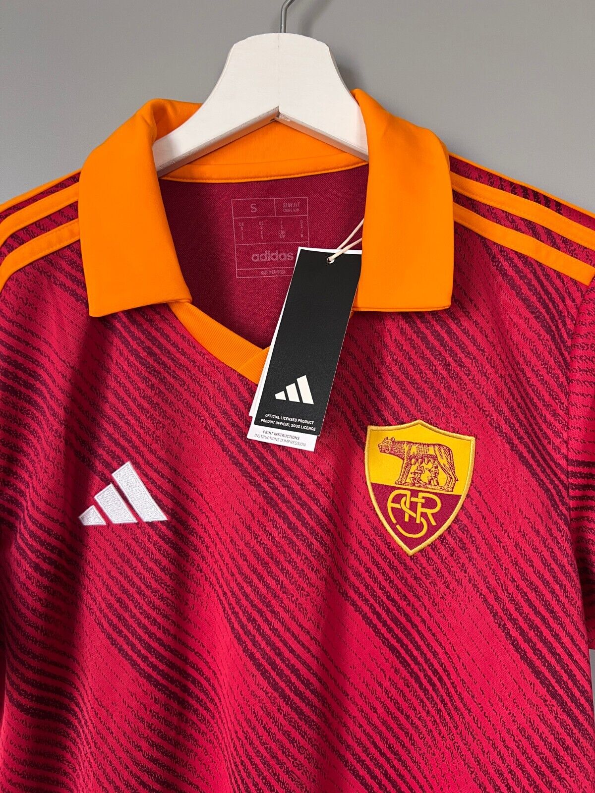 AS Roma Jersey 23/24 Fourth Soccer Football Shirt Adidas JJ9171 Mens Size S
