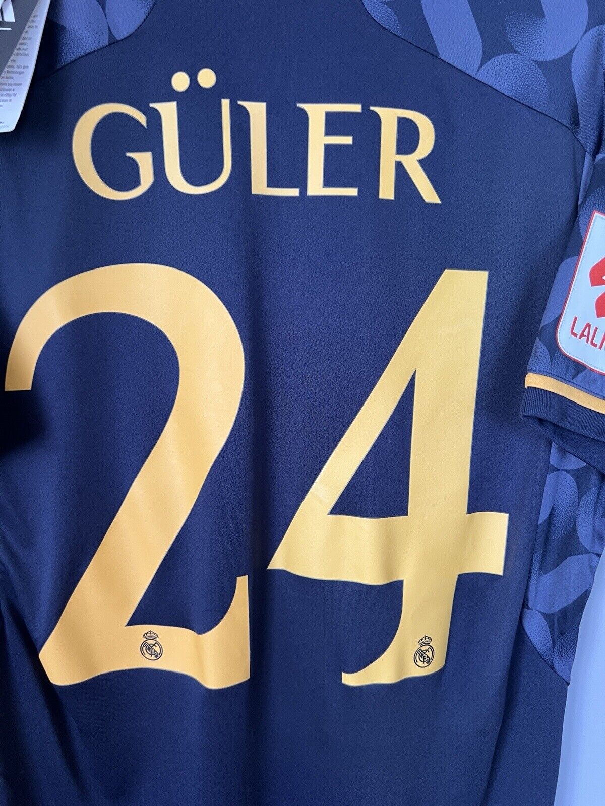 Guler Real Madrid Jersey 23/24 Away Soccer Shirt IJ5901 Adidas Mens Size M
