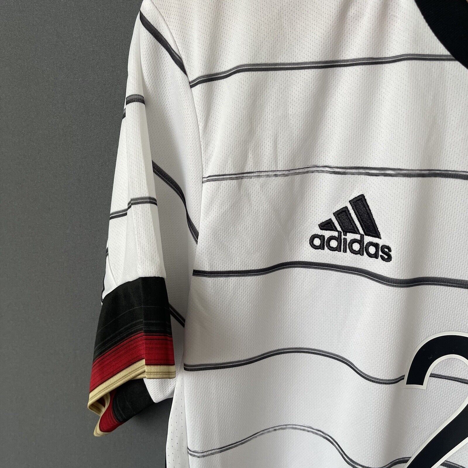 CAN GERMANY JERSEY 2021 HOME SIZE M MENS FOOTBALL SOCCER SHIRT ADIDAS EH6105