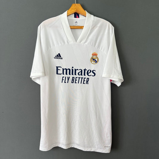 REAL MADRID JERSEY 2020/21 HOME SIZE XXL SOCCER FOOTBALL MAILLOT FM4735 ADIDAS
