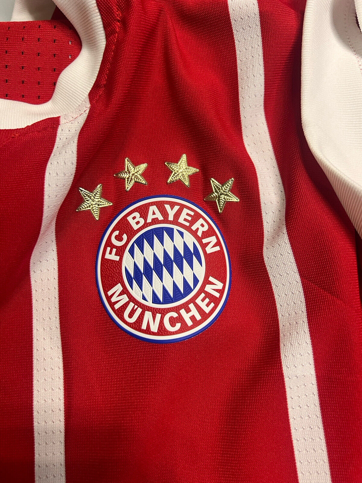 Bayern Munich Jersey 2017/18 Home Match Worn Mens Size 7 Football Shirt Adidas