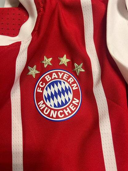 Bayern Munich Jersey 2017/18 Home Match Worn Mens Size 7 Football Shirt Adidas