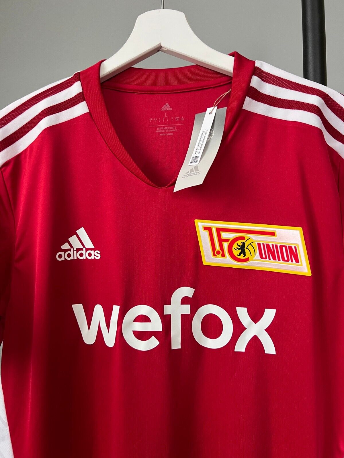 1. FC Union Berlin Jersey Training Soccer Football Shirt Adidas Mens Size L