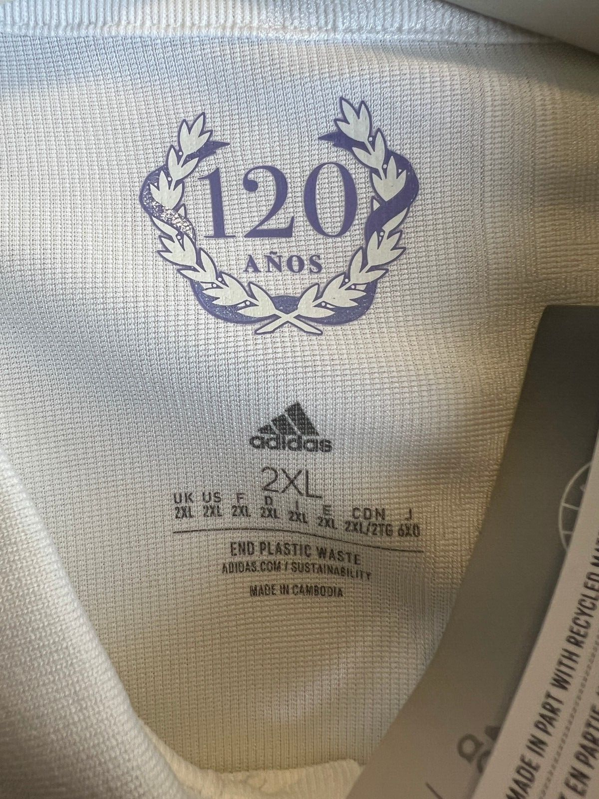 Real Madrid Jersey 22/23 Home Authentic Soccer Shirt HF0292 Adidas Mens Size XXL
